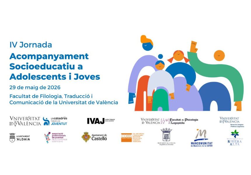 Imagen del evento:Cartel de la IV Jornada de Acompañamiento Socioeducativo a Adolescentes y Jóvenes